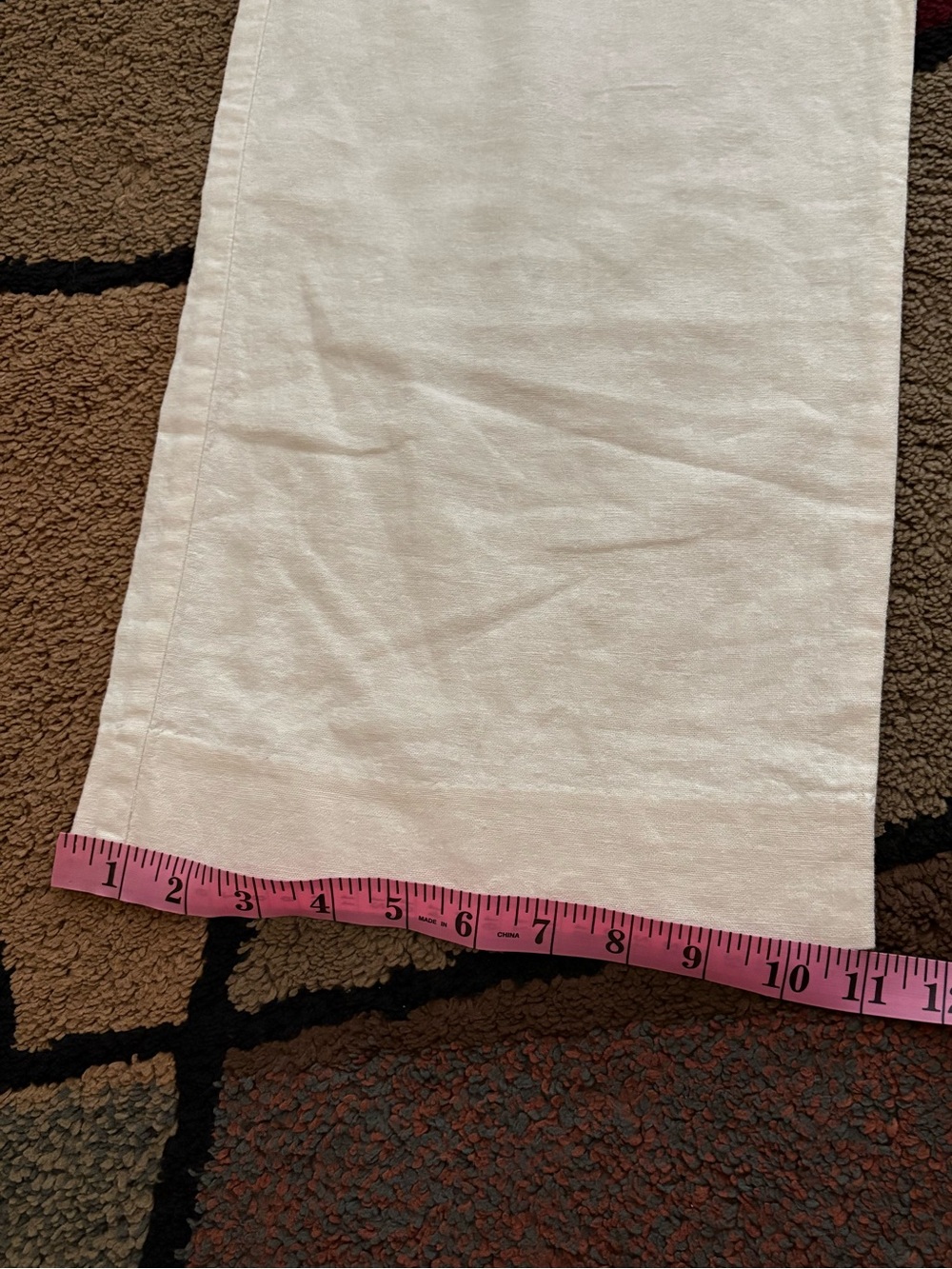 Rewind Cream Straight-Leg Linen Drawstring Pants - Picture 3 of 8
